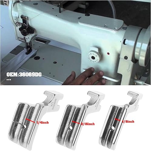 Create idea Lot de 3 Pieds Presseurs à Tige Haute Et Passepoil Double 1/8 3/16 1/4 Pièce de Rechange 36069DG Compatible avec Juki Compatible avec Brother Compatible avec Singer Compatible avec Consew - Nail Gallerys