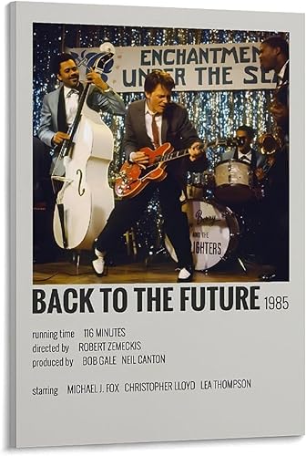 KKPLO Poster décoratif sur toile Retour vers le futur (1985) - Impression d'art moderne pour chambre à coucher - 20 x 30 cm - Nail Gallerys