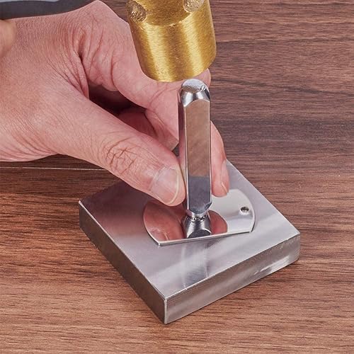Xusywdm 6Mm MéTal Timbre PoinçOn Outil Aluminium Cuir Symbole PoinçOnnage Timbres Outils Artisanat pour Estampage 12 ModèLes Ensemble B - Nail Gallerys