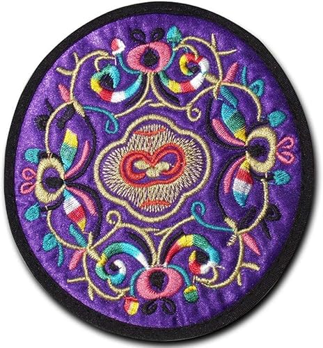 Lot de 6 dessous de verre ronds brodés - Nail Gallerys