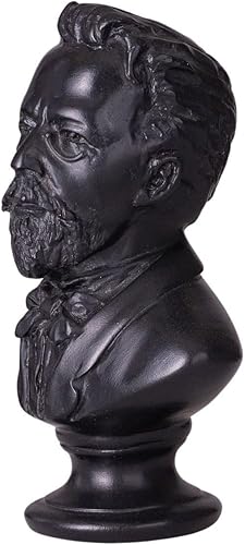 danila-souvenirs Buste Statue Sculpture en Pierre de l'écrivain Russe Anton Tchekhov 12,5 cm - Nail Gallerys