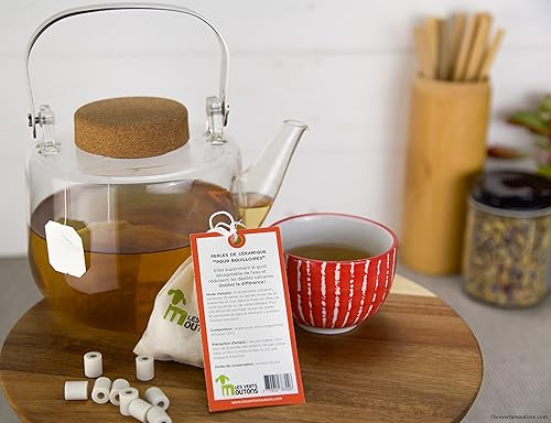 LES VÉRITABLES PERLES DE CERAMIQUE - 25 Perles de Céramique EM® - Les Verts Moutons - Améliorent la Qualité de l’Eau - Réduisent Les Dépôts Calcaires - Nail Gallerys