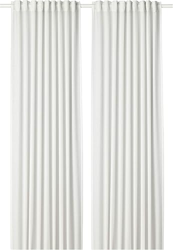 Ikea HILJA Paire de rideaux Blanc 145 x 300 cm - Nail Gallerys