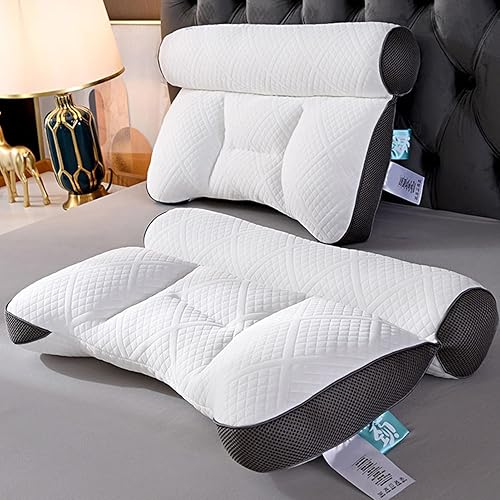 ZORQ Oreiller pour dormeur latéral - Oreiller Cervical orthopédique pour côté - Oreiller Cervical pour dormeurs sur Le côté, Le Dos et Le Ventre, Oreiller compensé, Oreiller Cervical de Voyage - Nail Gallerys