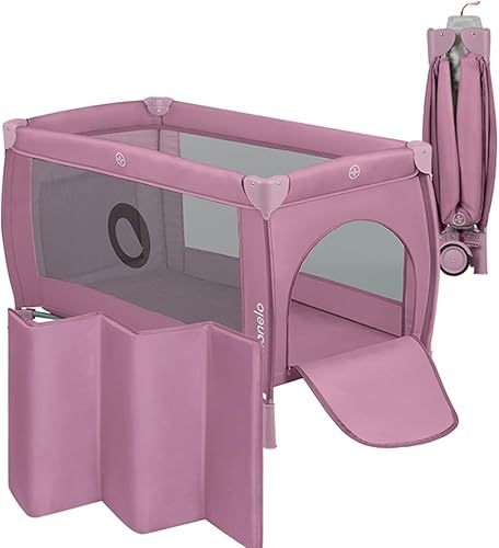 lionelo Stefi lit Bebe Parc Bebe jusqu'à 15 kg, entrée latérale, Dispositif de Protection Contre Le Pliage accidentel LockGuard, système de Pliage Rapide, Sac de Transport (Grey) - Nail Gallerys