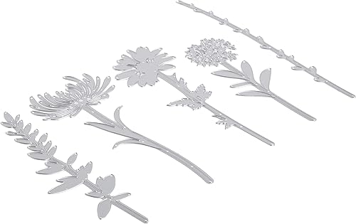 Sizzix Tiges de Fleurs Sauvages # 2 Matrice, Multicolore, Taille Unique - Nail Gallerys