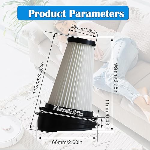 2 Pack ZR005202 Filter Compatible with Rowenta X-Pert 3.60 RH6921WO RH6933WO RH6971WO RH6973WO RH6985WO, Rowenta X-PERT 160RH7221WO RH7233WO RH7237WO - Nail Gallerys