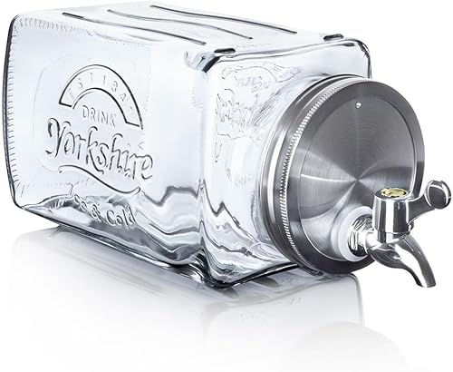 Distributeur de boisson en verre avec robinet dans le réfrigérateur 3,5 l - Nail Gallerys