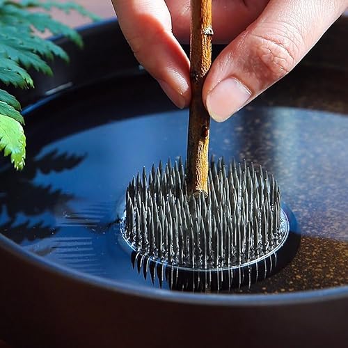 Juqoyue Ensemble de Vases en Céramique Sentimentaux, Bol en Forme de Galet pour Arrangement de Fleurs avec Support de Tige de Grenouille en Forme de Fleur de 2 Pouces, Blanc - Nail Gallerys