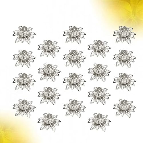 HAPINARY Lot De 20 Embouts De Bijoux En Forme De Fleur Pour La Fabrication De Colliers Et De Bracelets Entretoises Métalliques - Nail Gallerys