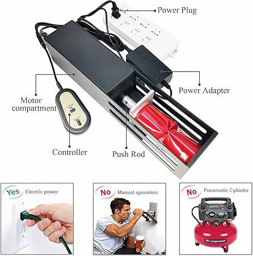 SACLMD Broyeur de canettes électrique Automatique,Compacteur de boîtes,Écrase Les canettes de Soda et de bière,Broyeur de canettes et décapsuleur - Nail Gallerys