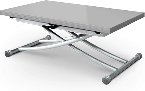 Menzzo B2219S Carrera Table Basse Relevable Bois Wenge 77 x 105 x 55 cm - Nail Gallerys