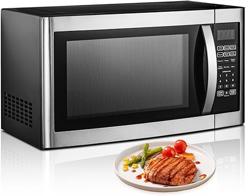 Smad Four Micro-ondes Grill 42L avec Multiples Modes de Cuisson Tout-en-Un, Inclus Grill, Combi et Décongélation, Micro-Ondes Combiné 1100W avec 11 Niveaux de Puissance, Grill 1400W, Design Moderne - Nail Gallerys