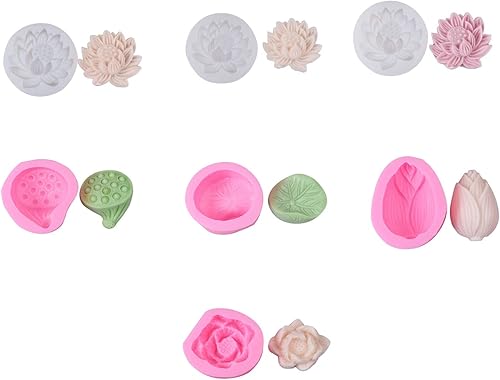 Moule en silicone 3D en forme de feuille de lotus pour aromathérapie et savon - Nail Gallerys