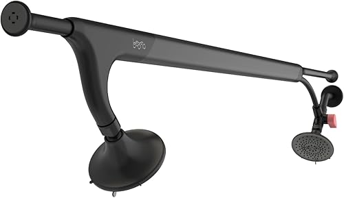 Tandem Shower by Boona - Dual Shower Head for Couples, High Pressure Double Shower Heads with 3 Flow Settings (Two Showerheads, Midnight Black) - Nail Gallerys