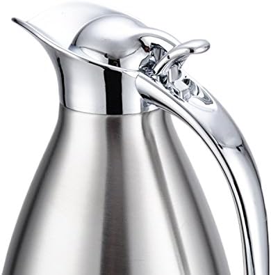 GOLDBEARUK Acier inoxydable Verseuse – Petit Déjeuner Pichet 1.5L – Couleurs assorties – Café Thé jus Lait Server Silver - Nail Gallerys