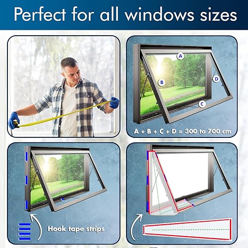 KLIM - Kit de Calfeutrage pour Climatiseur Mobile + Compatible avec tous les Climatiseurs Portables + Joint Universel pour Porte, Velux et Fenêtre à battant + Modulable & Facile à installer - 700 cm - Nail Gallerys