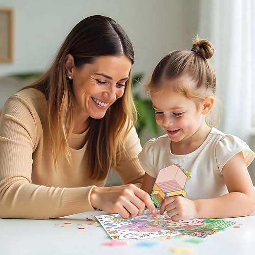 Yuanchu Lot de 3 grands autocollants 3D - 297 x 175 mm - Thérapie avec 1 pince à épiler - Autocollants amusants pour adultes - Accessoires de scène 3D géants - Animaux de maison géants - Nail Gallerys