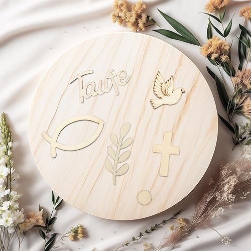 Lot de 100 décorations à disperser pour baptême, communion, baptême, garçon, fille, confirmation, poissons, colombes, croix en bois pour baptême, communion, confirmation, fête prénatale - Nail Gallerys