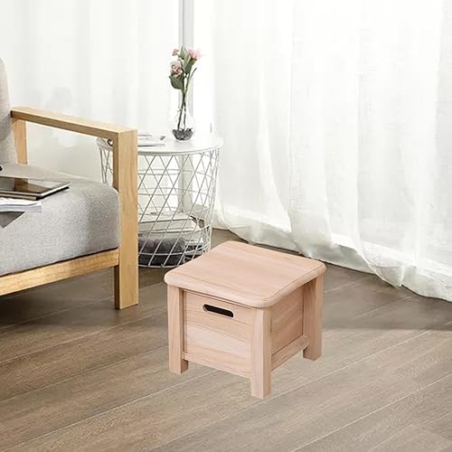 MagiDeal Escabeau en Bois avec tiroir de Rangement, Petit Repose-Pieds, Banc d'assise, Repose-Pieds, Pouf pour la Maison, Petit Espace, dortoir, 30cmx30cmx30cm - Nail Gallerys