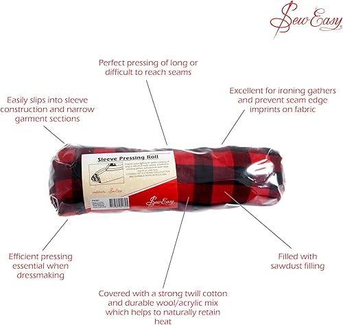 Sew Easy Rouleau de Manchon, Rouge, Taille unique - Nail Gallerys