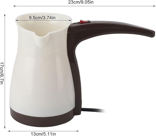 WOHPNLE Cafetière Turque, Machine à Café Turque 500 Ml Avec Poignée, Cafetière électrique Turque En Acier Inoxydable, Bouilloire électrique Pour Thé Chaud - Nail Gallerys