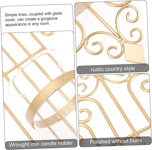 MUSISALY Bougeoir Mural Classique Applique Murale Décoration Salon Bougeoir Décoratif Simple - Nail Gallerys