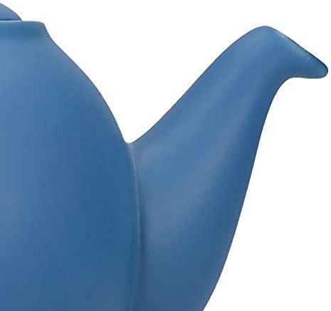 London Pottery Globe Grande Théière avec Passoire dans Une Boîte Cadeau en Céramique, Bleu Nordique, 6 Tasses (1,2 litre) - Nail Gallerys