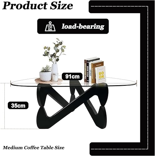 GESEILAY Table Basse Verre Triangulaire Table Basse Salon Moderne Design Bois et Cadre en Bois Massif,Tables d'appoint canapé, Coffee Tables - Nail Gallerys