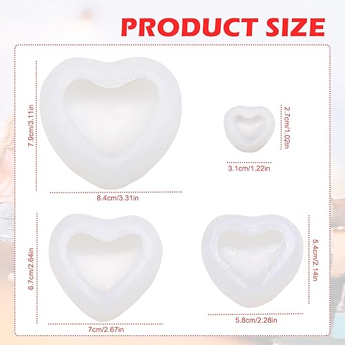 4 Pièces Moule en Silicone 3D Fondant Bougie Moule Bougie Silicone Mèche De Bougie pour Glace Chocolat Dessert - Nail Gallerys