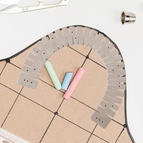 Jauge Ourlet Pour Couture - Outil Silicone Souple Couture, Règle Repassage Flexible | Outil Silicone Flexible Avec Échelle Courbée Pour Ourlets Tissu Pantalon Et Vêtements - Nail Gallerys