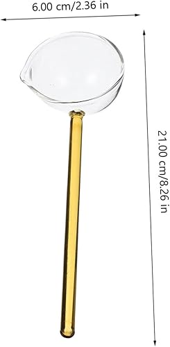 TOPBATHY 2pièces Cuillère Verre Créative Pour Dessert Café Cuillère À Soupe Résistante Aux Hautes Températures Idéale Pour Restaurants Table Transparente Avec Poignée - Nail Gallerys