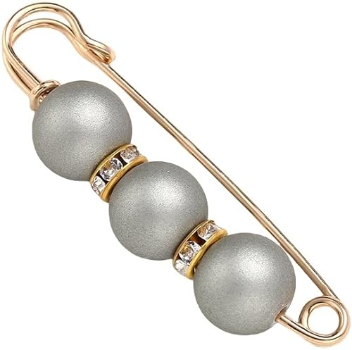 Rockreyoa Lot de 10 broches pour vêtements - Perles - Strass - Épingles à nourrice - Perles artificielles - Broches de découpe - Broche pour femme - Strass - Rouge # 3,8 cm - Nail Gallerys