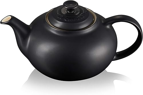 Le Creuset Théière Classique Ronde en Céramique, 1,3 Litres, Pour 3-4 Tasses, Noir Mat, 70702130000000 - Nail Gallerys