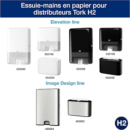Tork Xpress Essuie-mains interfoliés - 150388 - Papiers d'essuyage pliés en Z, bleus, qualité Universal pour Distributeur H2 - Essuie-mains en papier, origine traçable, 2 plis - 20 x 237 feuilles - Nail Gallerys