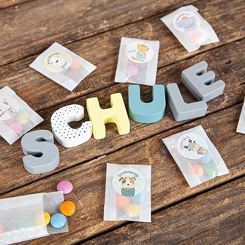 Logbuch-Verlag Lot de 100 mini sachets en papier cristal 4,5 x 6 cm Emballage pour petites pièces légèrement transparent - Nail Gallerys