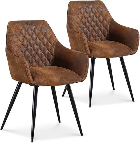 INTENSE DECO Lot de 2 chaises Victoria Vintage Pieds Noir - Nail Gallerys