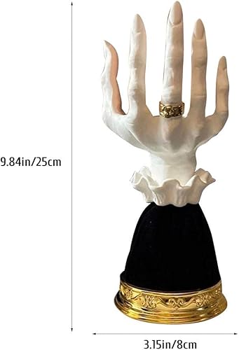 KKPLZZ Bougeoir de Main de Sorcière, Bougeoir d'Halloween, Décoration Gothique d'Artisanat pour les Décorations d'Halloween Intérieur/Extérieur - Nail Gallerys