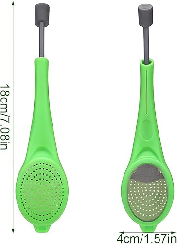 Teegxddy Paquet de 2 boule à thé, filtre thé,infuseur à thé réutilisable de type poussoir pour thé en vrac pour la plupart des théières à tasses - Nail Gallerys