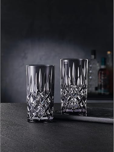 Spiegelau & Nachtmann, Noblesse 105441 Lot de 2 verres à long drink en cristal Bleu vintage 395 ml - Nail Gallerys