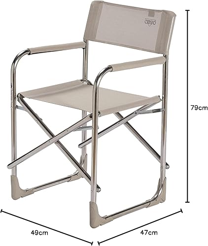 Crespo AL/214-M-34 Fauteuil Chef en Aluminium (Multifibre) Beige - Nail Gallerys