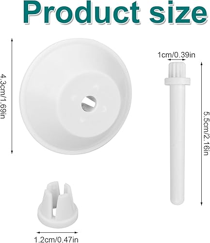 lasuroa 3pcs Capuchons de Bobine pour Machines à Coudre Singer, Capuchons Rechange en Plastique et Broche Bobine Auxiliaire pour Singer 2263 3116 3323 4423 4452 8280 (Blanc) - Nail Gallerys