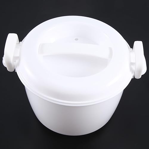 Tuesoa Cuiseur à Riz Micro-Ondes Multifonction RéCipient à DéJeuner Cuiseur à Micro-Ondes Ustensiles de Cuisine pour Four à Micro-Ondes 17.5X21X14Cm - Nail Gallerys