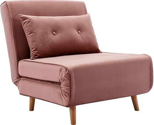 Vente-unique - Fauteuil Convertible en Velours Vert Sapin URIBIA - Nail Gallerys