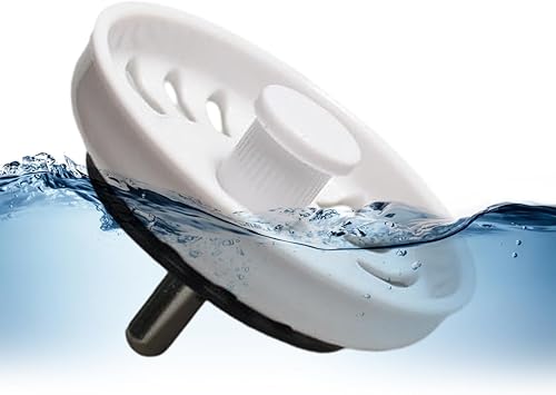 Bouchon d'évier blanc pour évier de cuisine - Durable et lisse - Entretien facile - Nail Gallerys