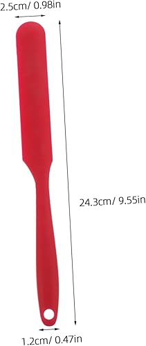 OUNONA Spatule en silicone Grattoir à pâte Racleur de pâte Racloir de cuisine avec Boulangerie gâteau raclette beurre spatule grattoir épandeur de confiture domestique Gel de silice rouge - Nail Gallerys