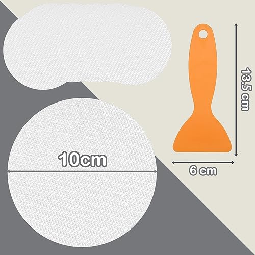 FlyWave Antiderapant Douche 20 Pcs Tour, Antiderapant Baignoire Transparent, Auto-adhésif, Autocollant Anti Derapant Baignoire, Autocollants de Baignoire, Anti Derapant Douche - Nail Gallerys