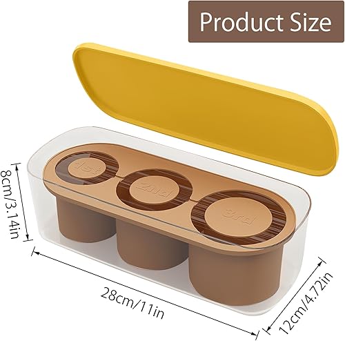 Stanley Cup Ice Mold, Set de glaçons en silicone avec couvercle, 3 moules à glaçons cylindriques 20 30 40 OZ accessoires, Stanley Cup Ice Mold - Nail Gallerys