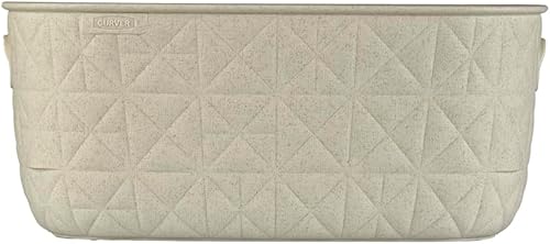 CURVER Panier de rangement Softex 4L - Design Élégant - Léger, Empilable et Pratique - 100% recyclé - 26 x 19 x 11 cm - Blanc cassé - Nail Gallerys