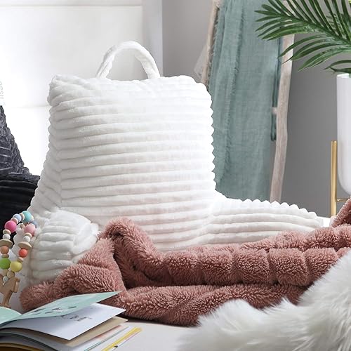 Clara Clark Oreiller de Lecture pour Enfants – Oreiller de Dossier pour s'asseoir dans Le lit, Oreiller de lit en Peluche pour s'asseoir dans Le lit, Coussin de Lecture pour Enfants, Oreiller de - Nail Gallerys